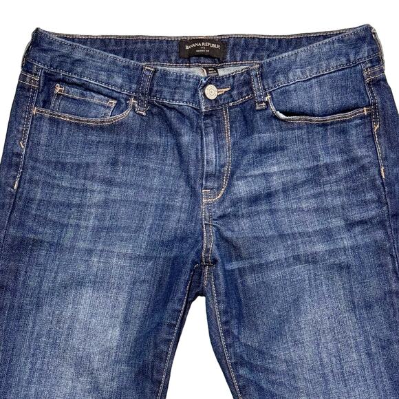 Banana Republic Women's Jean Capri size 28/6 Skinny Fit Dark Rinse - Picture 2 of 10